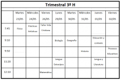 Trimestral 3h